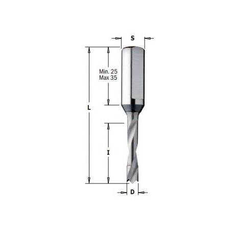 CMT Wiertło WN XTREME-HWM 3x57,5 LH 