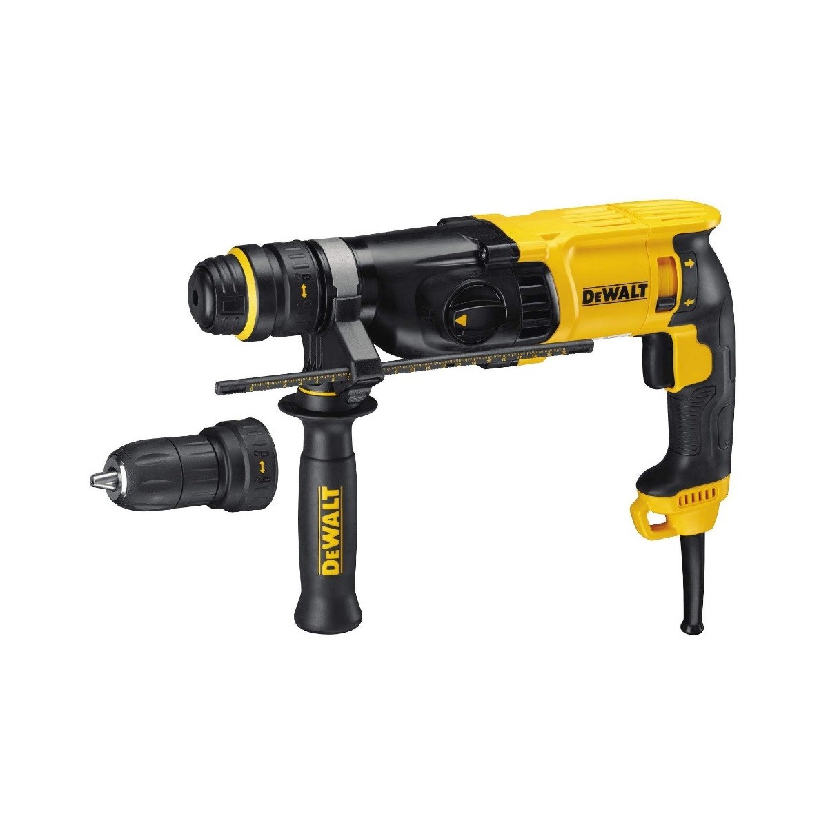 DEWALT Młotowiertarka 800W SDS+ 2 GŁÓWKI