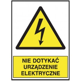 ANRO Znak Bezpieczeństwa „Nie dotykać urządzenie elektryczne”﻿