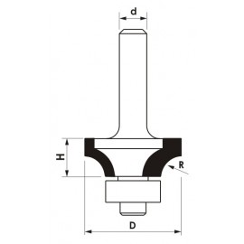 GLOBUS Frez Zaokrąglający CNC PREMIUM 31,7 mm