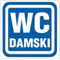 ANRO Znak Bezpieczeństwa "WC Damski"