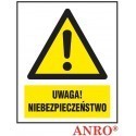 ANRO Znak Bezpieczeństwa "Uwaga niebezpieczeństwo"